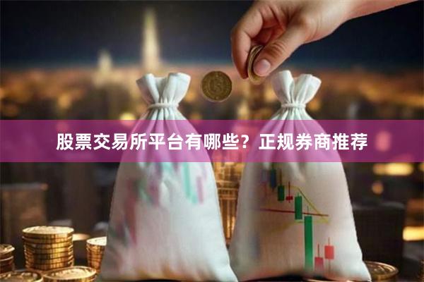 股票交易所平台有哪些？正规券商推荐